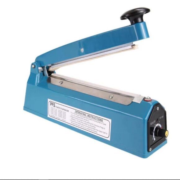 Heat Sealing Machine Impulse Heat Sealer Pressure Manual 8" Impulse Heat Bag Pac - Picture 1 of 6